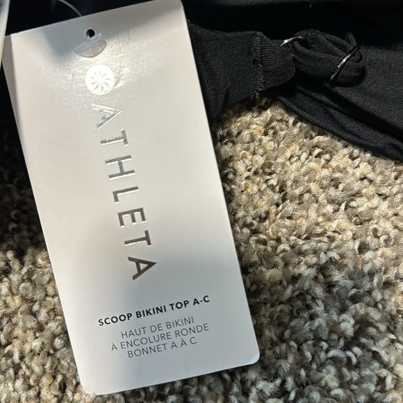 NWT! Athleta Black Scoop A-C Bikini Top Removable Pads - Multiple Sizes🩵 - Picture 7 of 11